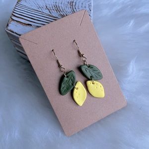 Lemon 🍋 Leaf Fruit Earrings